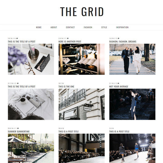 Blogger Template: The Grid