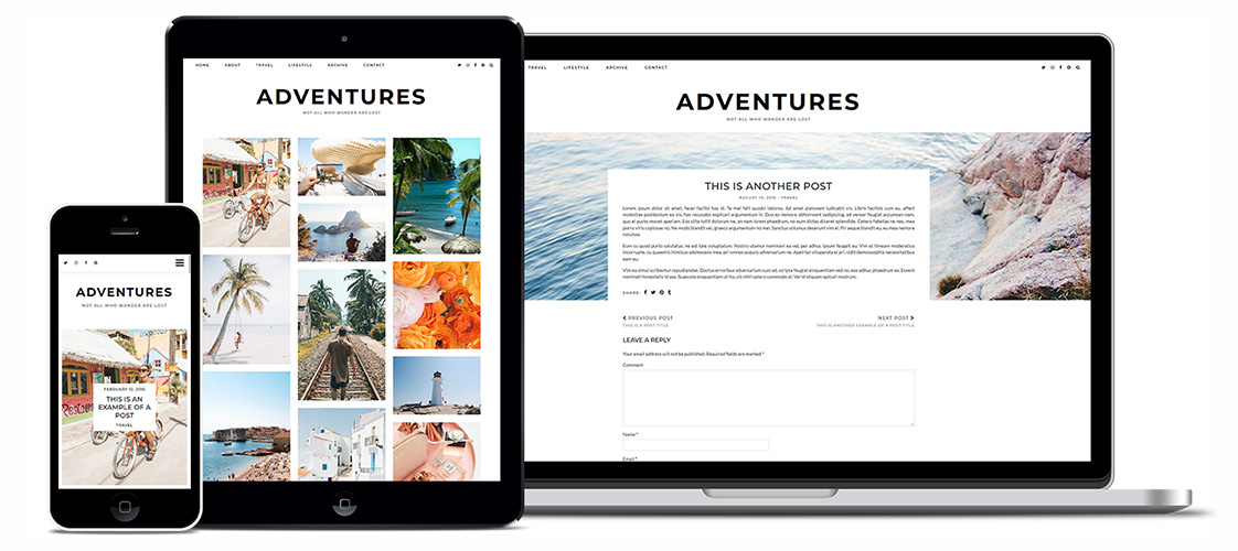 Sartorial: Responsive WordPress theme