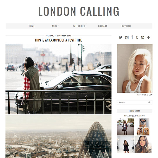 Blogger Template: London Calling