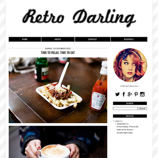 Blogger Template: Retro Darling