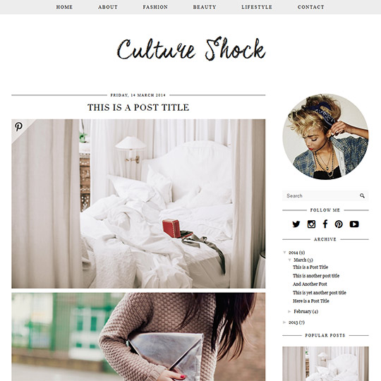 Blogger Template: Culture Shock