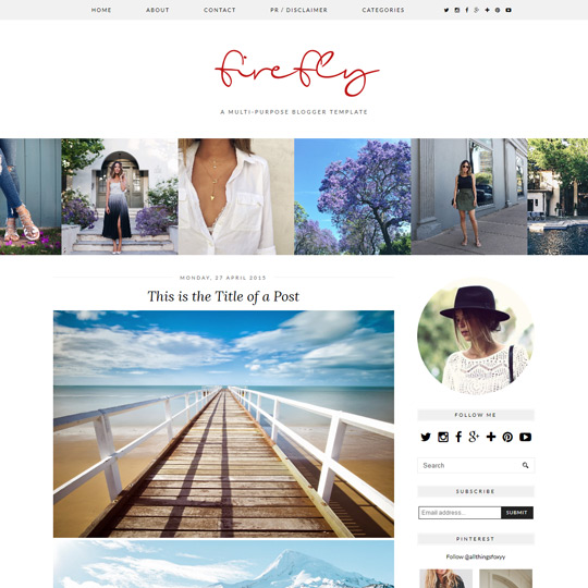 Blogger Template: Firefly