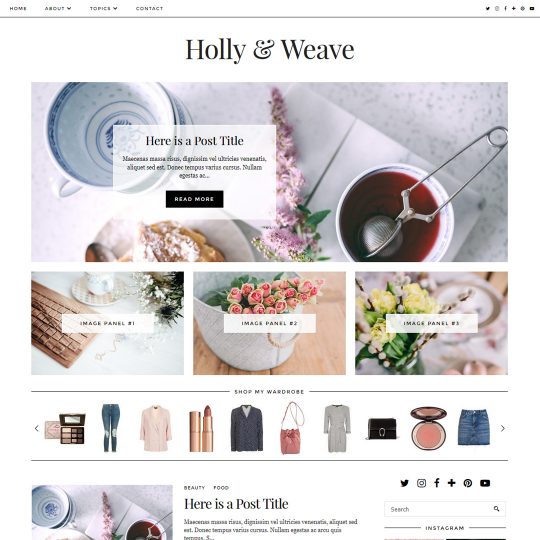 Blogger Template: Holly & Weave