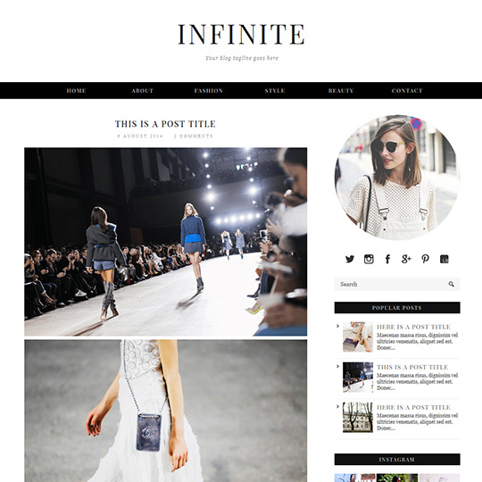 Blogger Template: Infinite