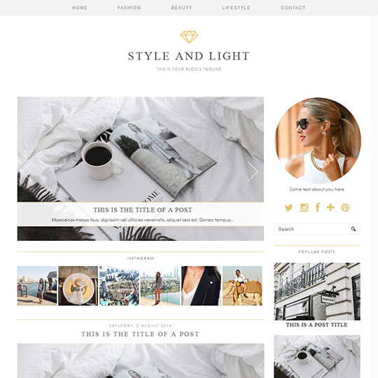 Blogger Template: Style & Light