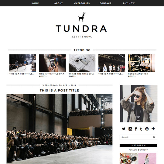 Blogger Template: Tundra