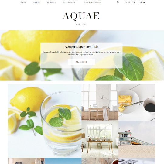 Blogger Template: Aquae