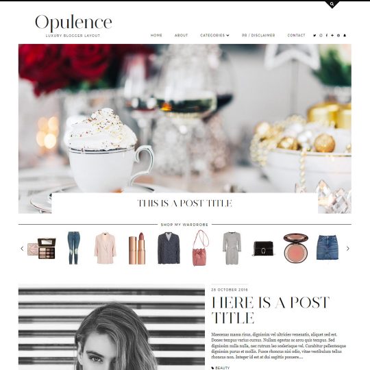 Blogger Template: Opulence