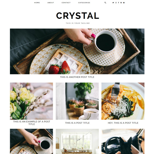 Blogger Template: Crystal