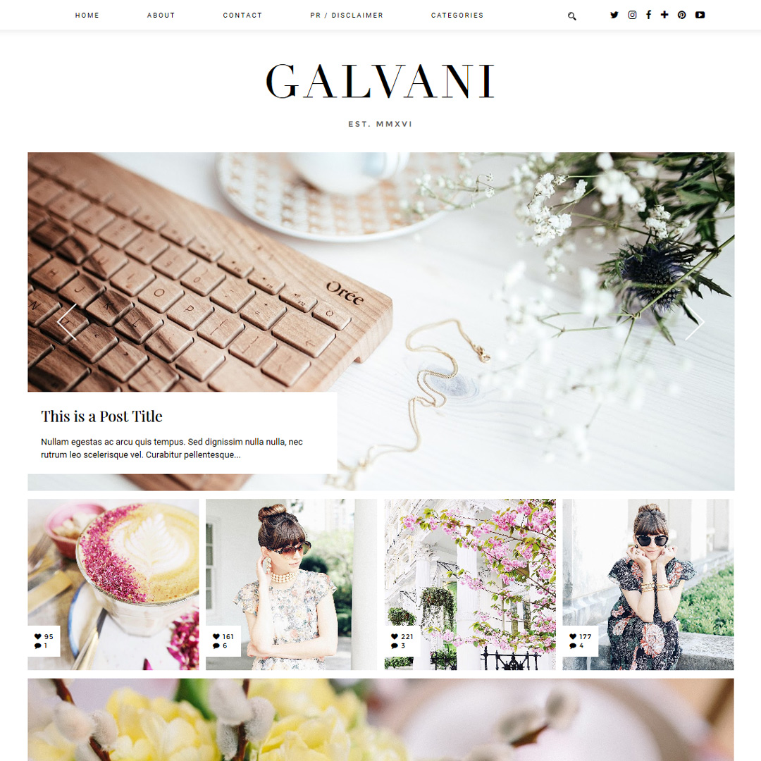 Blogger Template: Galvani