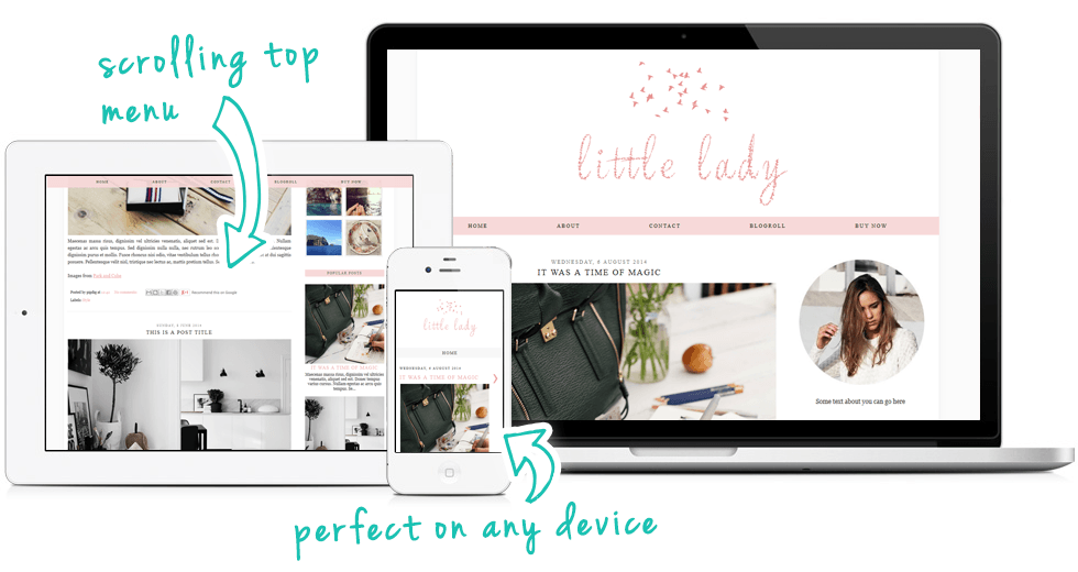 cute Blogger template