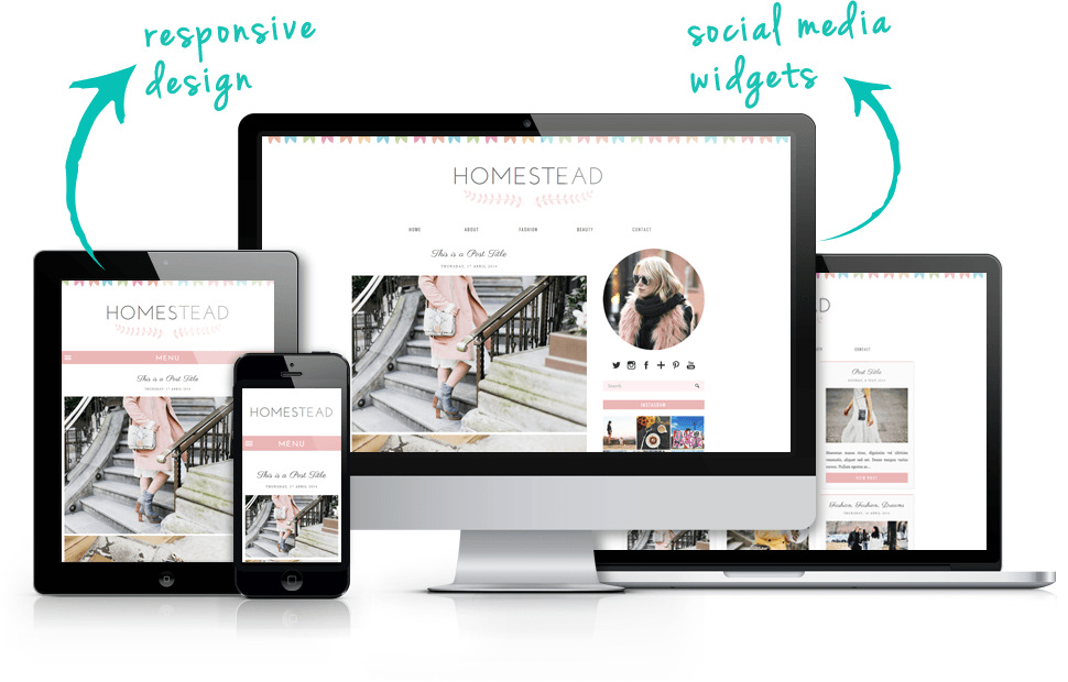 Responsive Grid Blogger Template