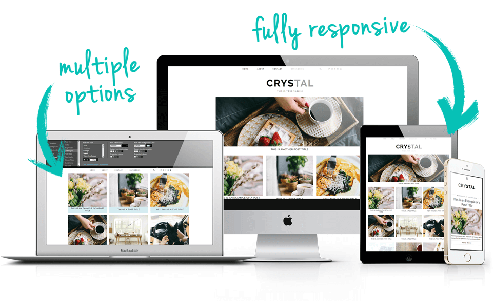 Grid layout blogger template