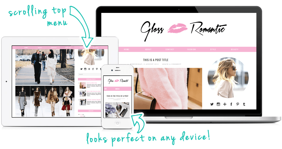 Pink Blogger Template