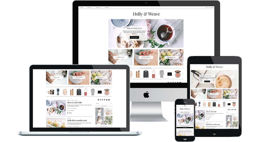 Holly & Weave WordPress theme