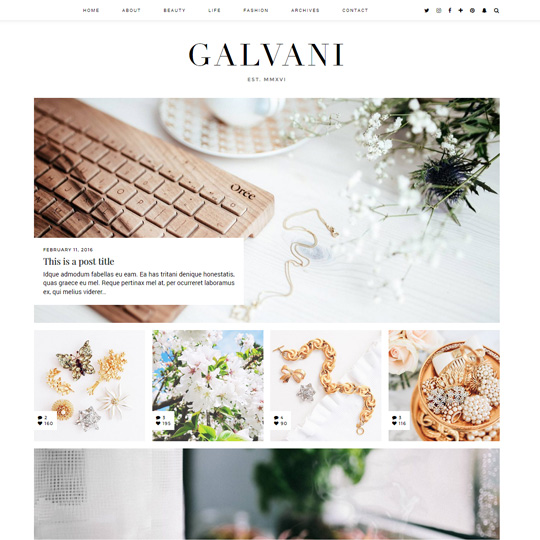 WordPress Theme: Galvani