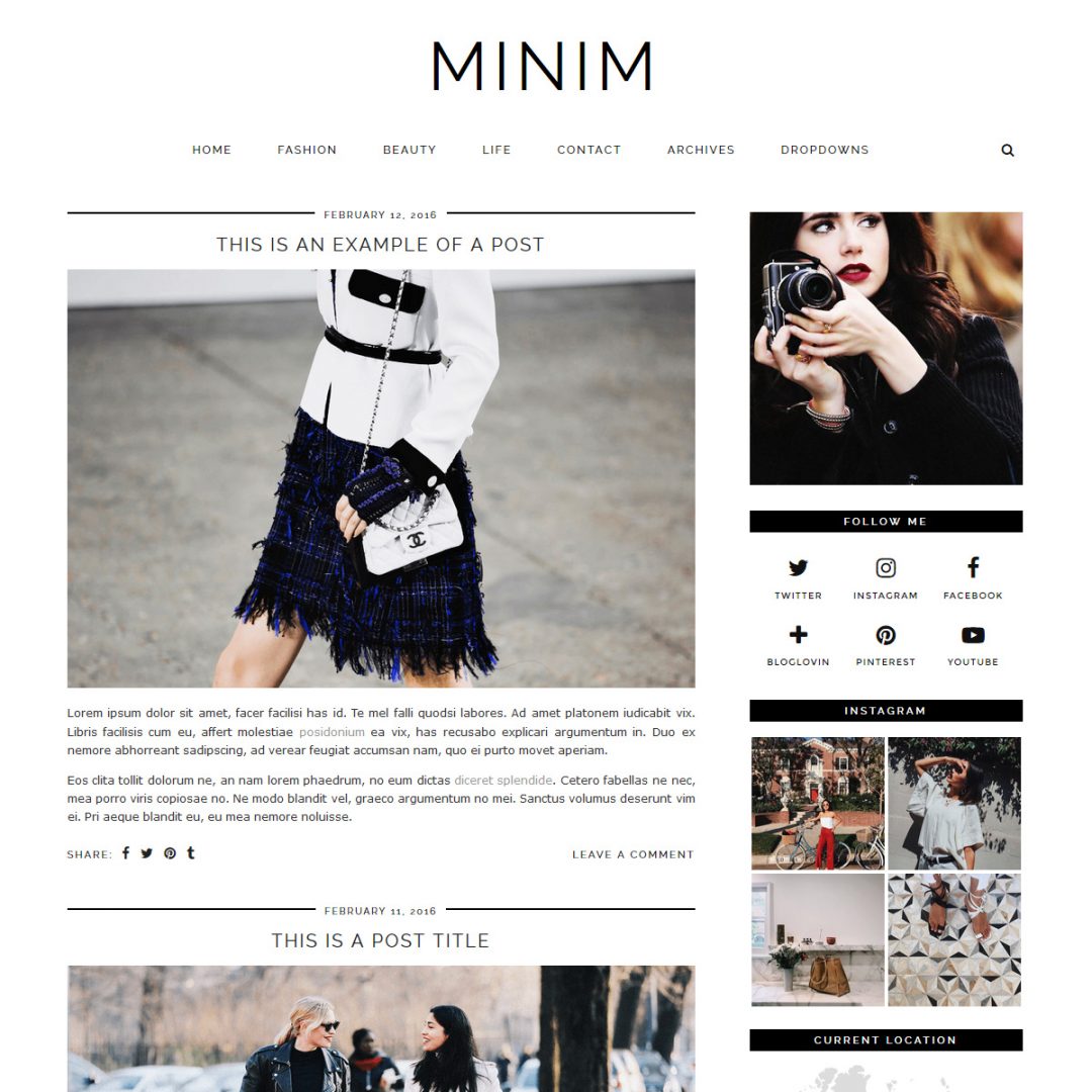 Minimal Wordpress Theme