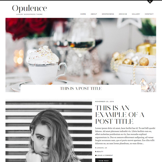 WordPress Theme: Opulence