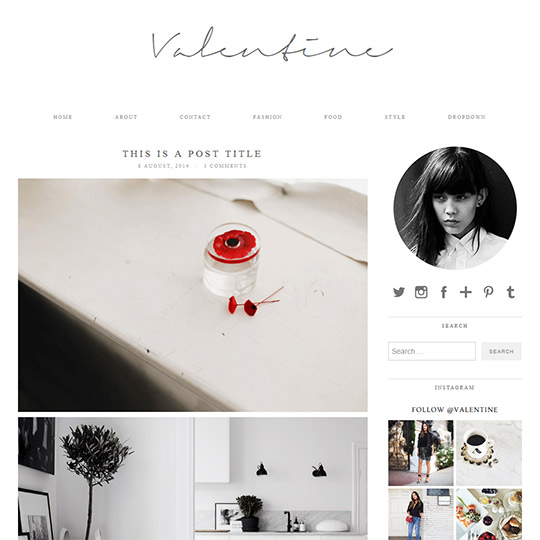 WordPress Theme: Valentine